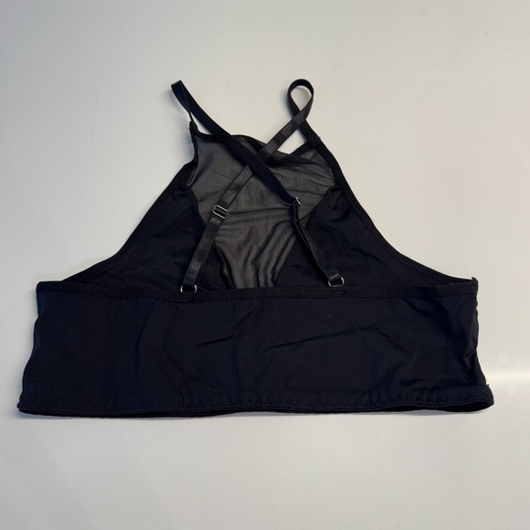 Sexy Black Crop Top Sheer Mesh Size Medium New NWT - Picture 5 of 7